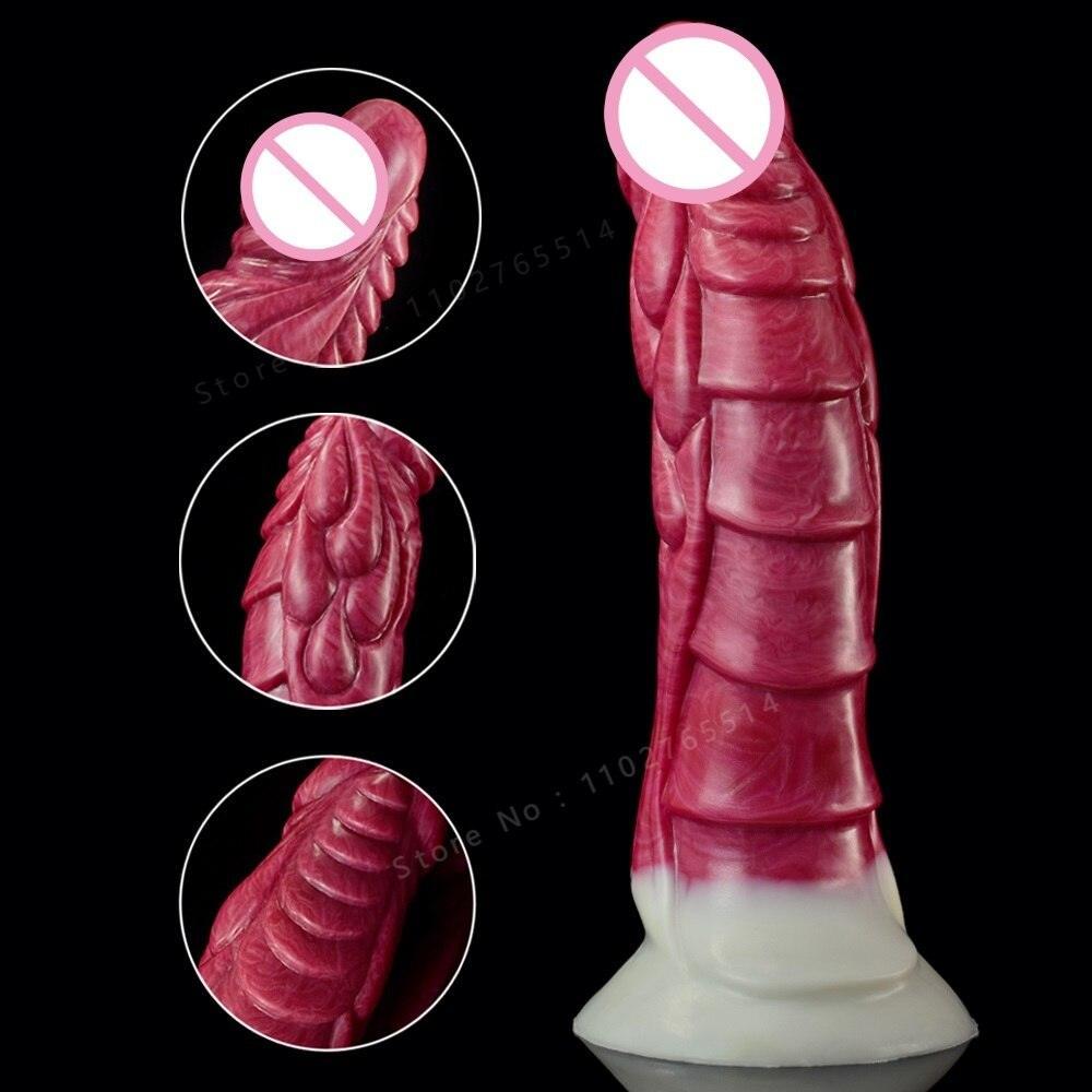 Ejaculating Soft Silicone Dragon Dildo - LUSTLOVER