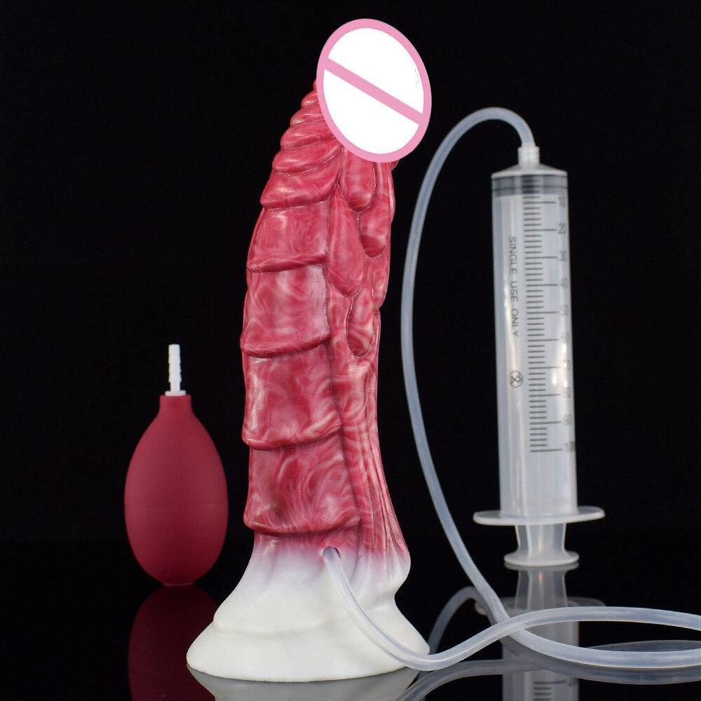 Ejaculating Soft Silicone Dragon Dildo - LUSTLOVER