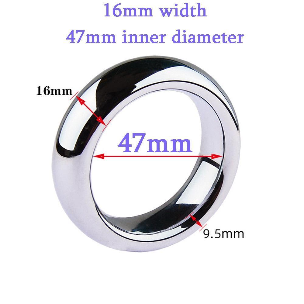 Extra Large Metal Cock Ring - LUSTLOVER