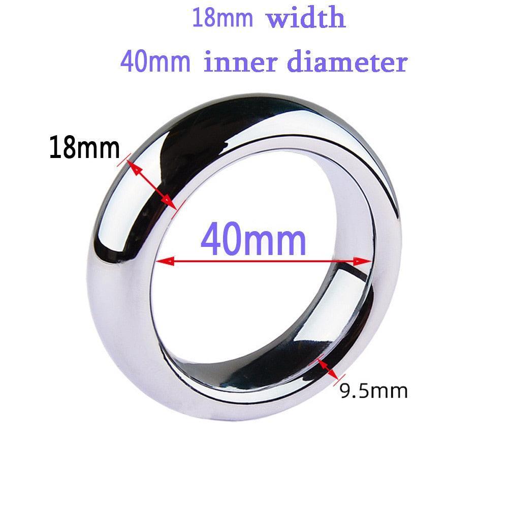 Extra Large Metal Cock Ring - LUSTLOVER