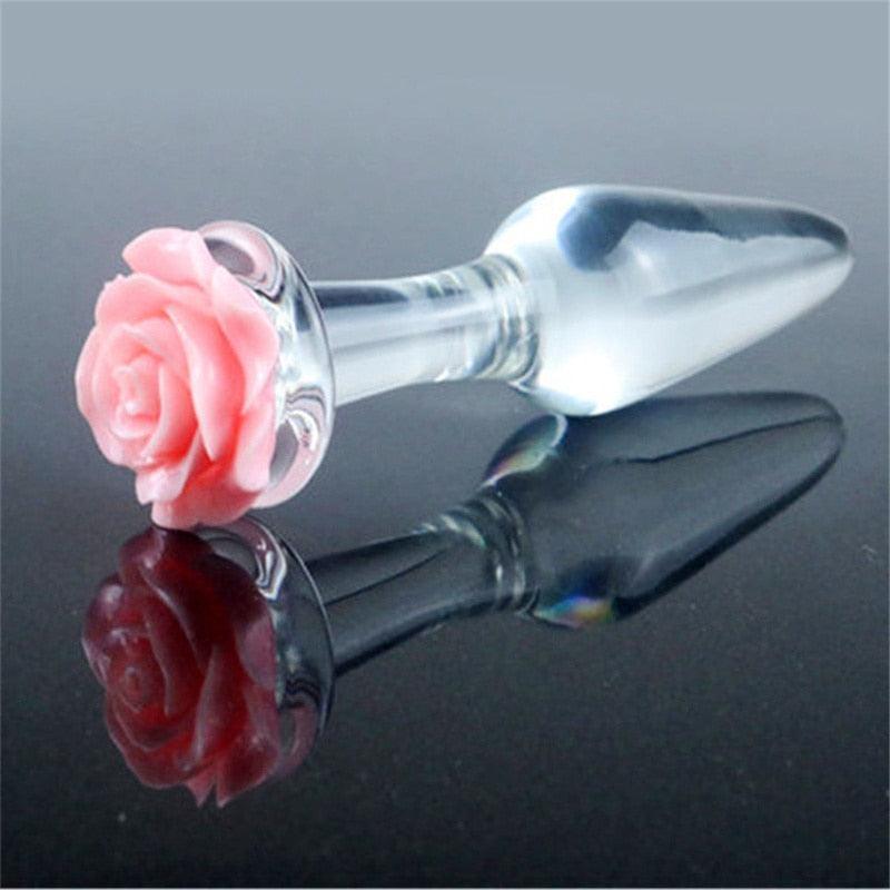 Flourish Glass Butt Plug - LUSTLOVER