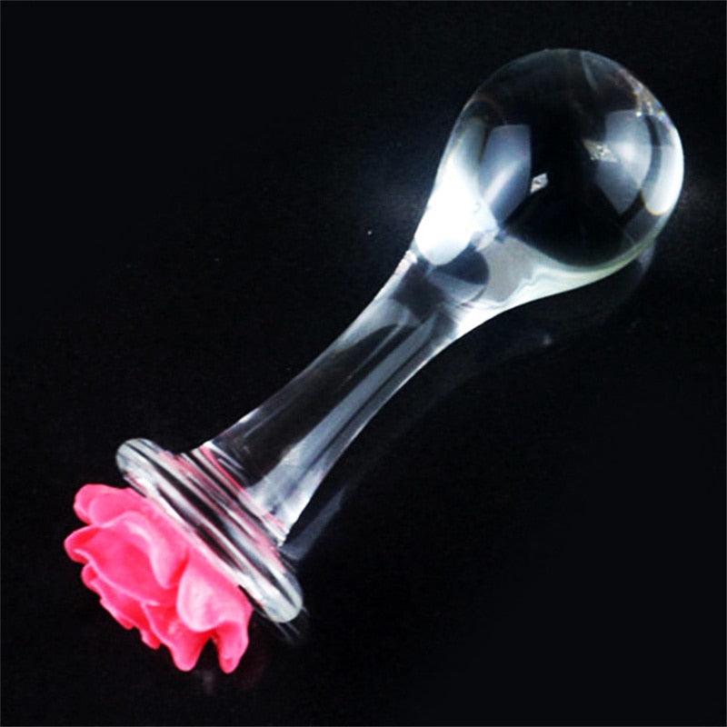 Flourish Glass Butt Plug - LUSTLOVER