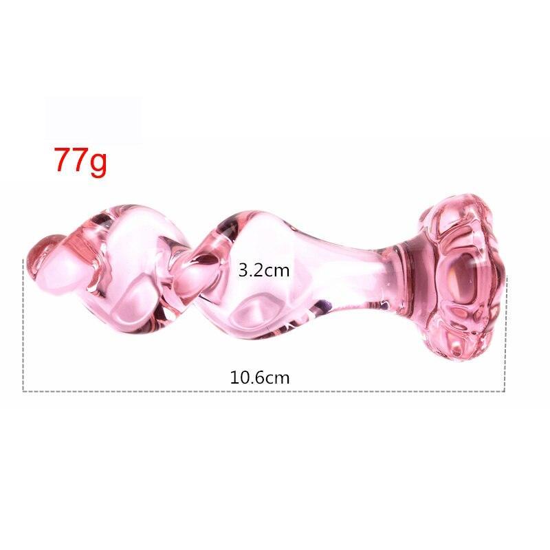 Flower Crystal Glass Butt Plug - LUSTLOVER