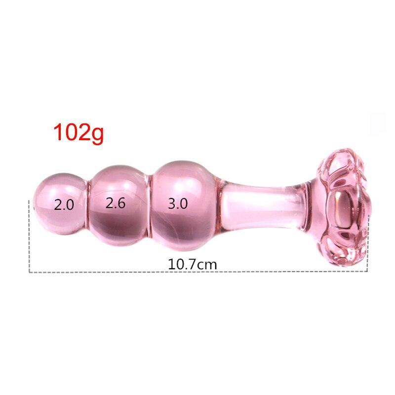 Flower Crystal Glass Butt Plug - LUSTLOVER