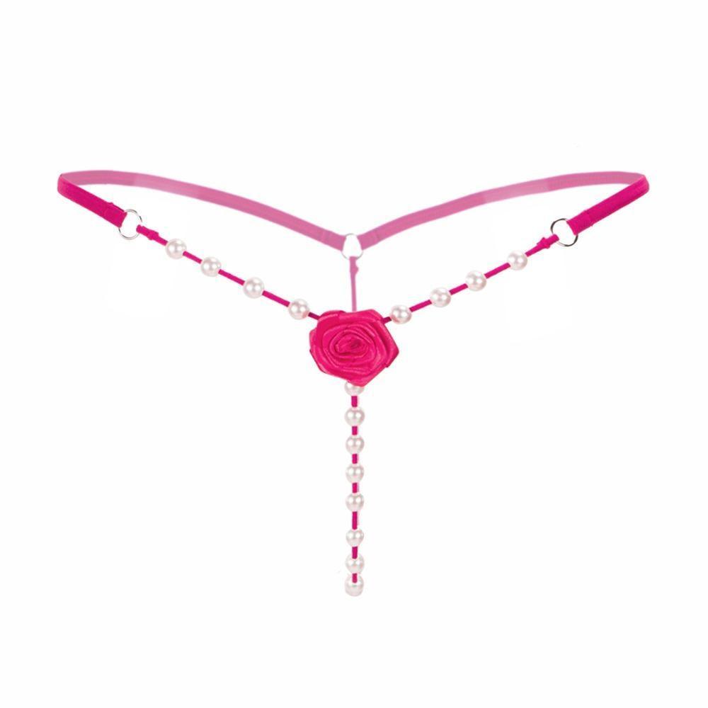 Flower Pearl G String Thong - LUSTLOVER