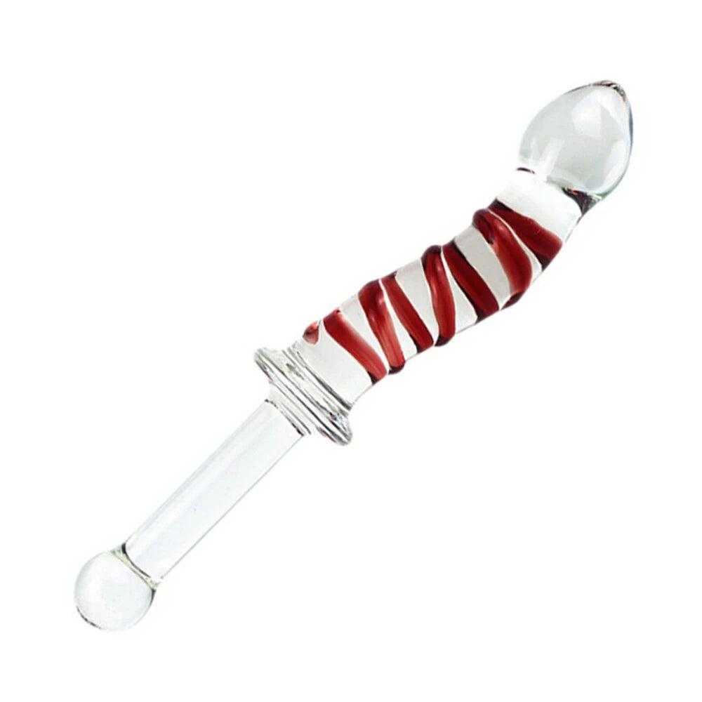 Glass Dildo With Handle - LUSTLOVER