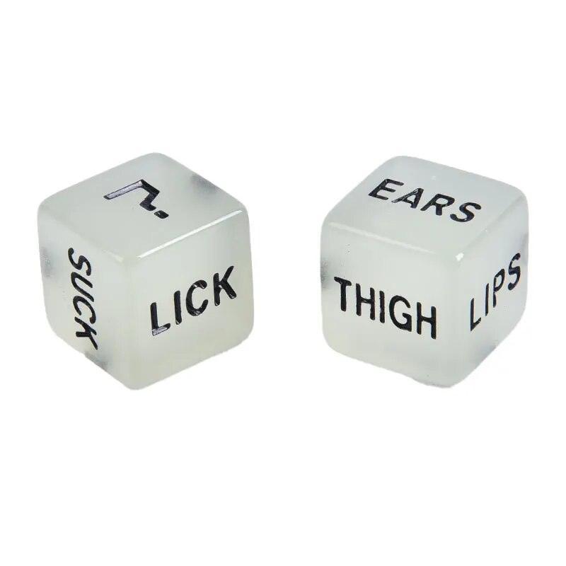 Glow In The Dark Adult Love Dice - LUSTLOVER