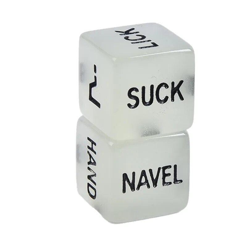 Glow In The Dark Adult Love Dice - LUSTLOVER