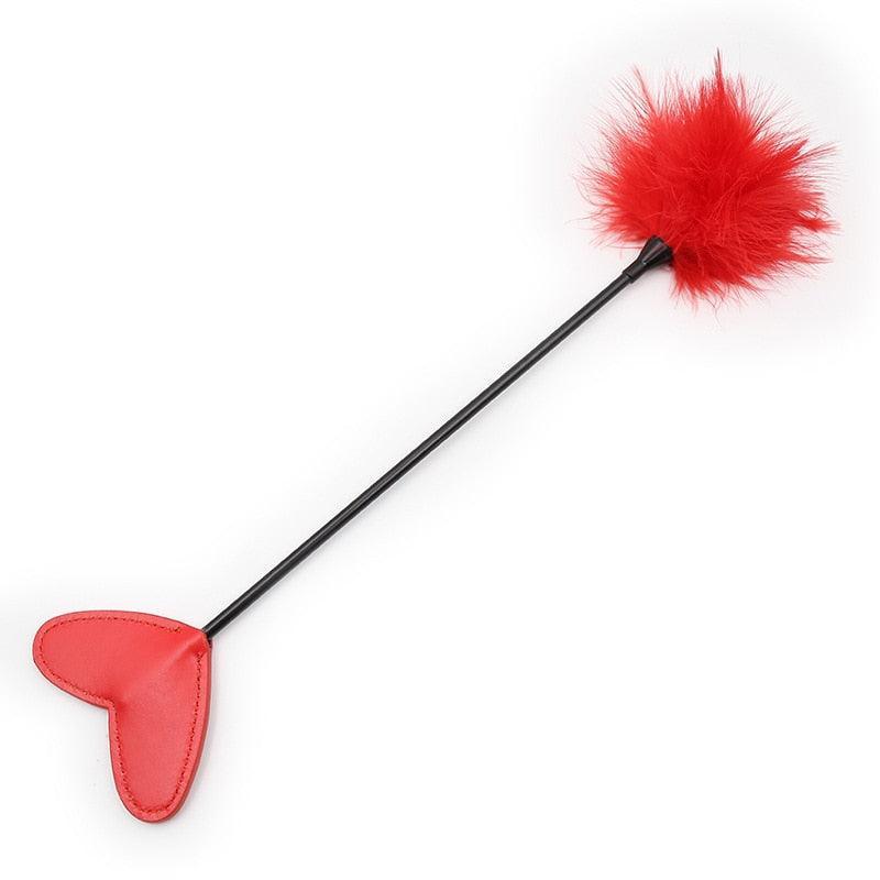 Heart-Shaped Spanker and Feather Tikcler - LUSTLOVER