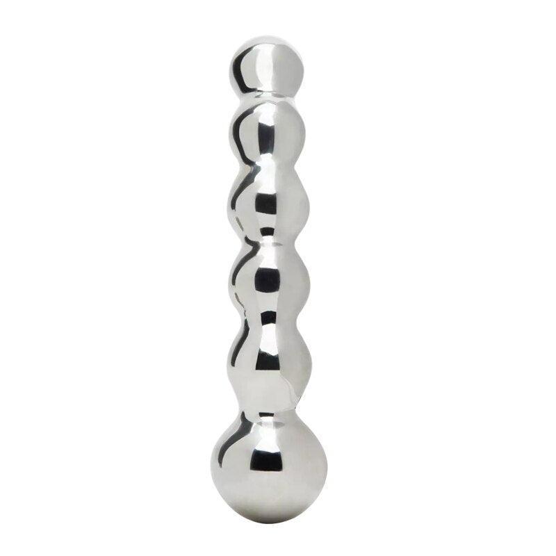 Heavy Stainless Steel Metal Anal Beads - LUSTLOVER