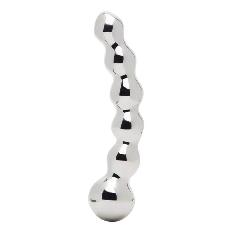 Heavy Stainless Steel Metal Anal Beads - LUSTLOVER