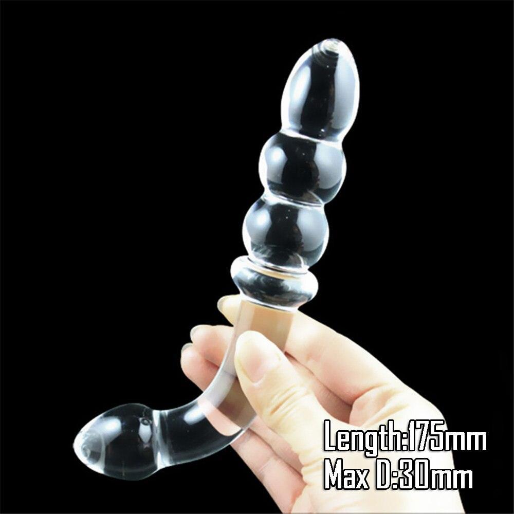 Hook Style Glass Dildo - LUSTLOVER