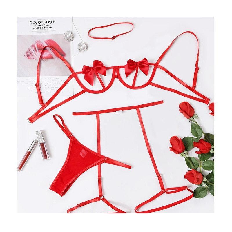 Lace Bra And Panty Set - LUSTLOVER