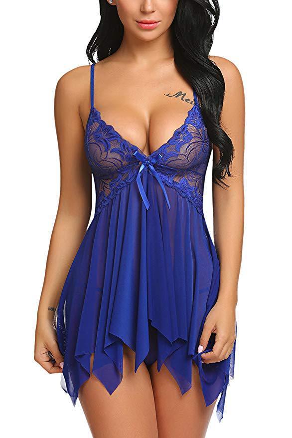 Lace Nightdress + Free Thong - LUSTLOVER