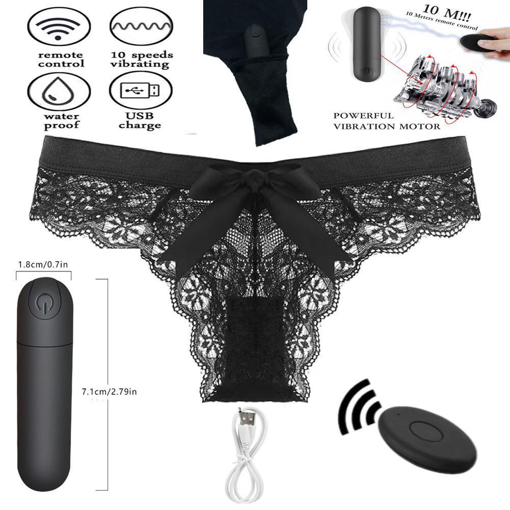 Lace Underwear Wireless Remote Vibrator - LUSTLOVER