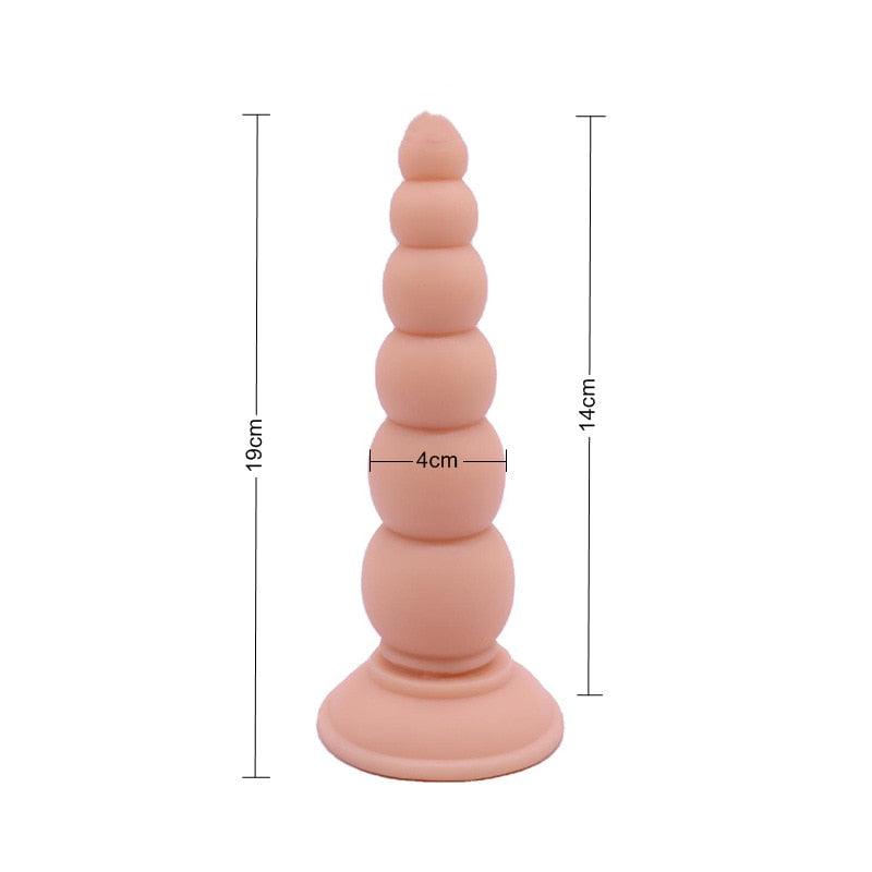 Large Suction Cup Anal Beads - LUSTLOVER