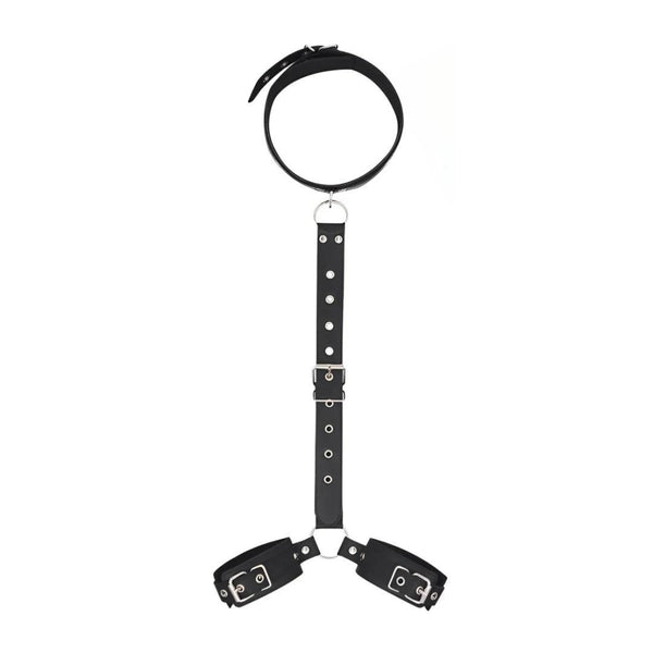 Leather Look Bondage Boutique Restraint Harness - LUSTLOVER