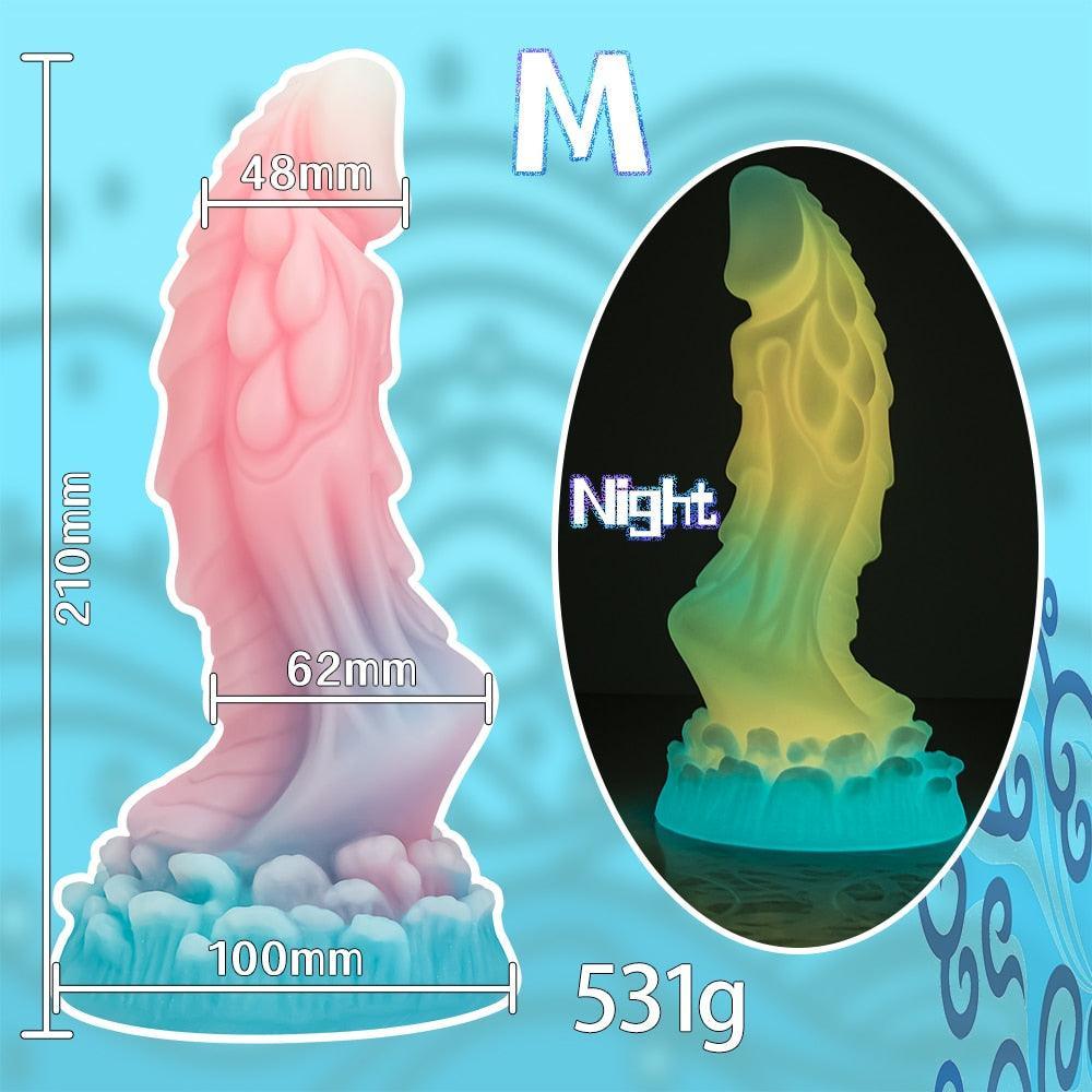 Luminous Monster Suction Cup Dildo - LUSTLOVER