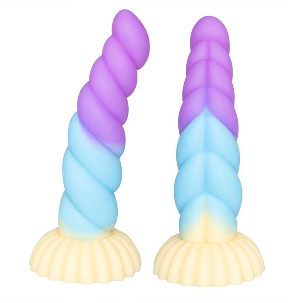 Luminous Soft Suction Cup Non-Realistic Dildo - LUSTLOVER