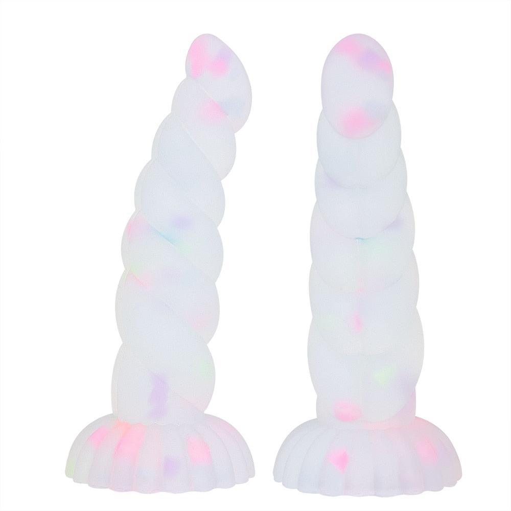 Luminous Soft Suction Cup Non-Realistic Dildo - LUSTLOVER