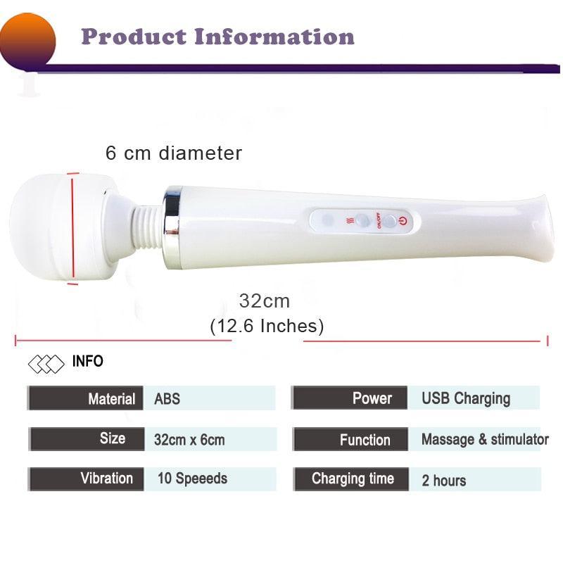 Magic Wand Rechargeable Cordless Vibrators - LUSTLOVER