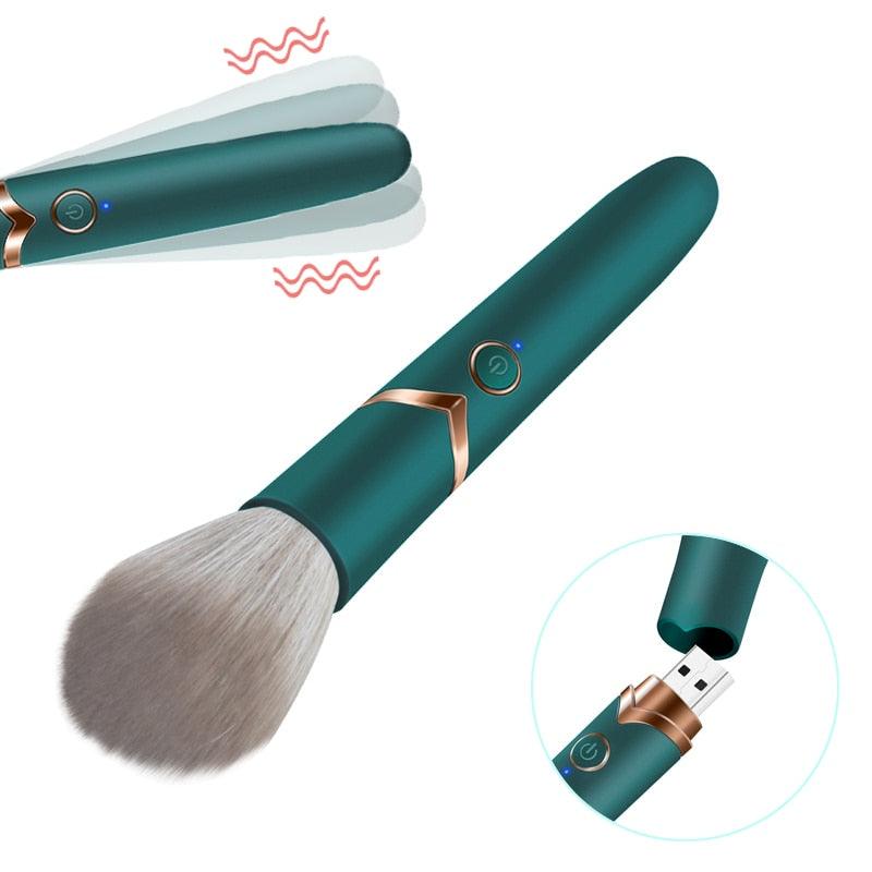 Makeup Brush Heat Bullet Vibrator - LUSTLOVER