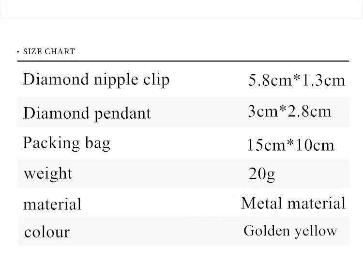 Metal Diamond Shape Nipple Clamp - LUSTLOVER