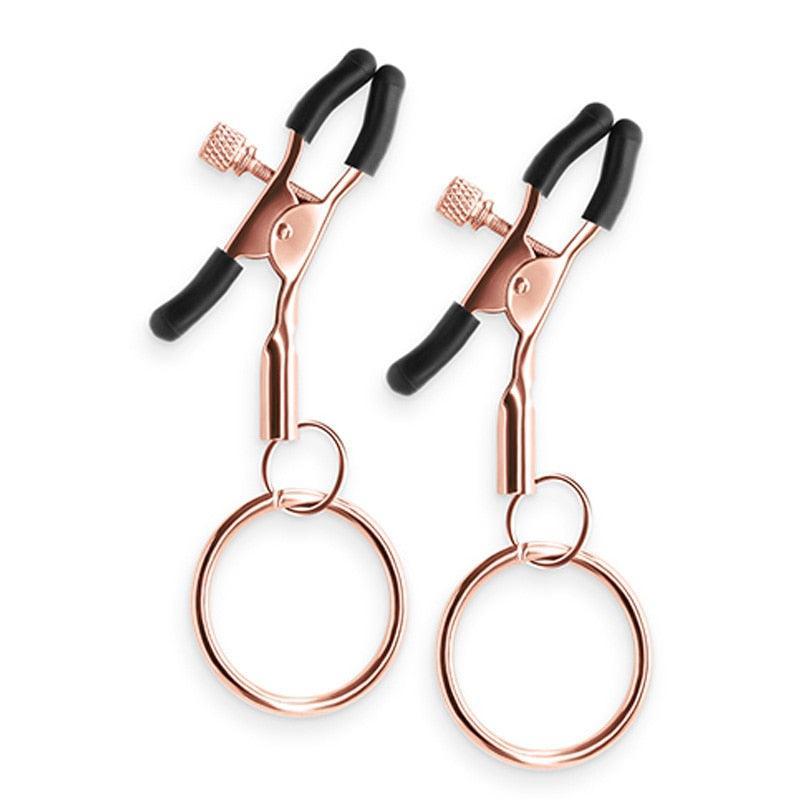 Metal Nipple Clamp With Circle - LUSTLOVER