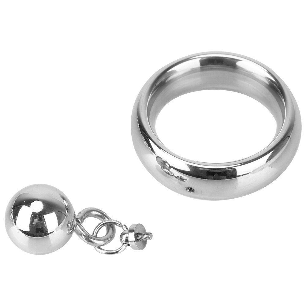 Metal Ring With Weight Ball - LUSTLOVER