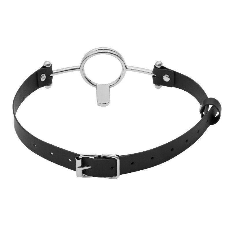 Metal Tongue Depressing Ring Gag - LUSTLOVER