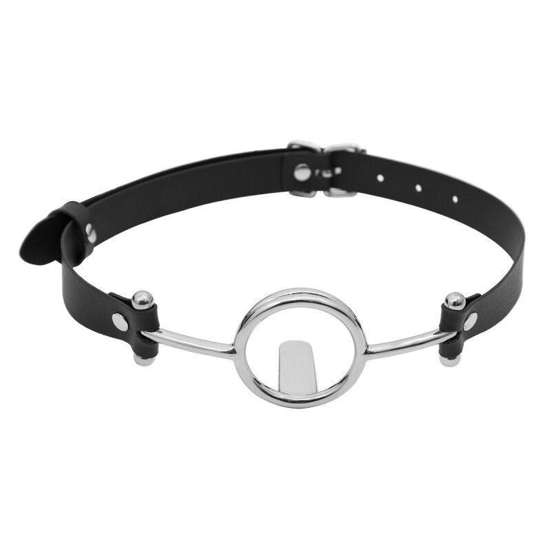 Metal Tongue Depressing Ring Gag - LUSTLOVER