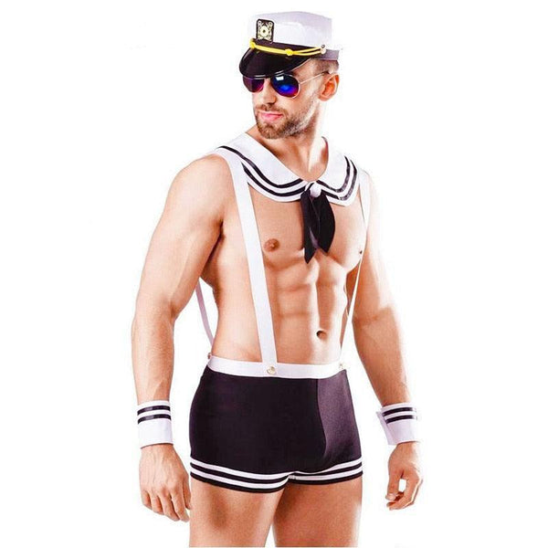 Navy Sailor Firefighter Uniform with Cap - LUSTLOVER