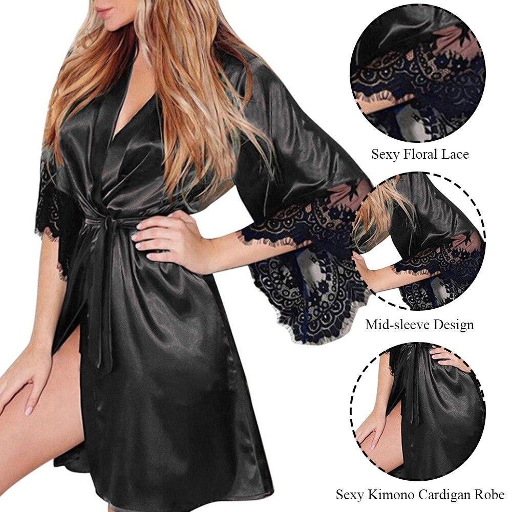 Night Gown Robe with G String - LUSTLOVER