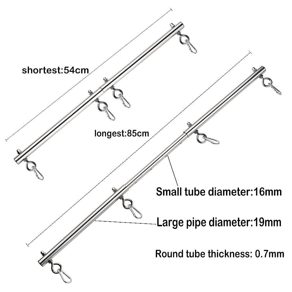 Nylon Stainless Steel Extendable Spreader Bar - LUSTLOVER