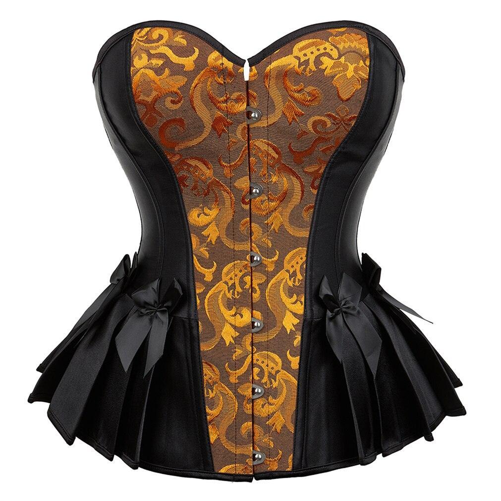 Overbust Bustier Printing Corsets - LUSTLOVER