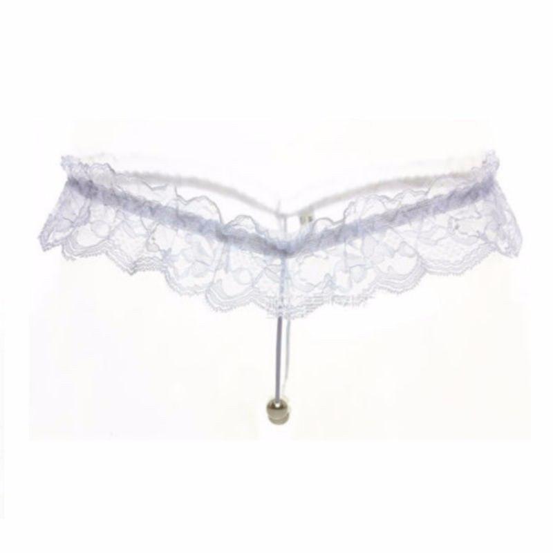 Pearl Lace G String Temptation Panties - LUSTLOVER