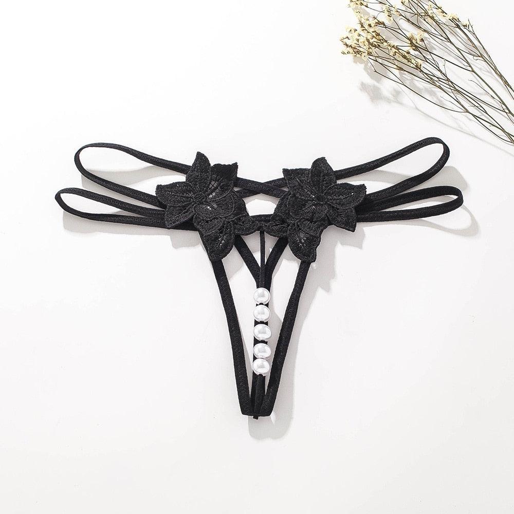 Pearl String Massage Thread Panties - LUSTLOVER