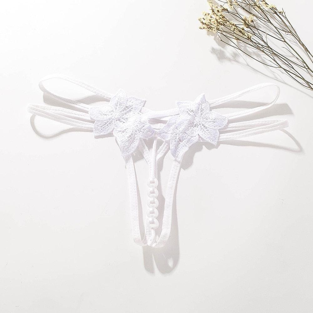 Pearl String Massage Thread Panties - LUSTLOVER