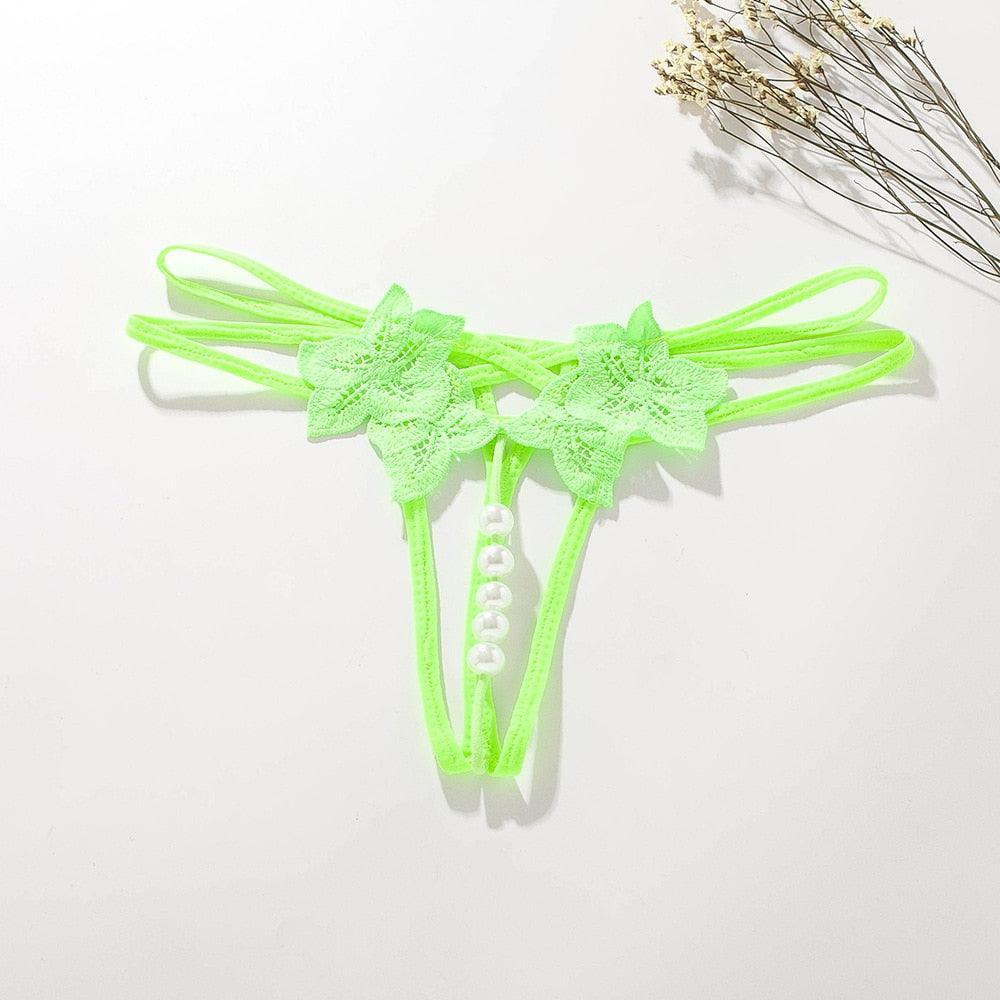 Pearl String Massage Thread Panties - LUSTLOVER