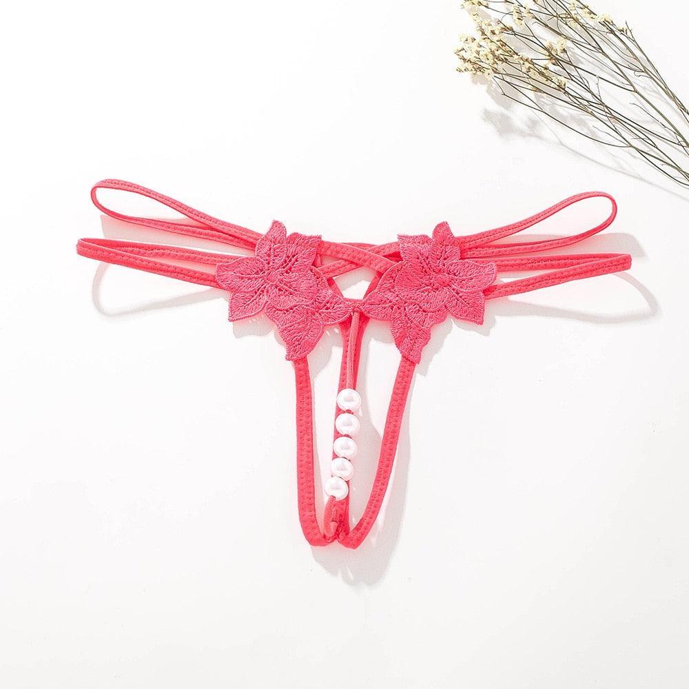 Pearl String Massage Thread Panties - LUSTLOVER