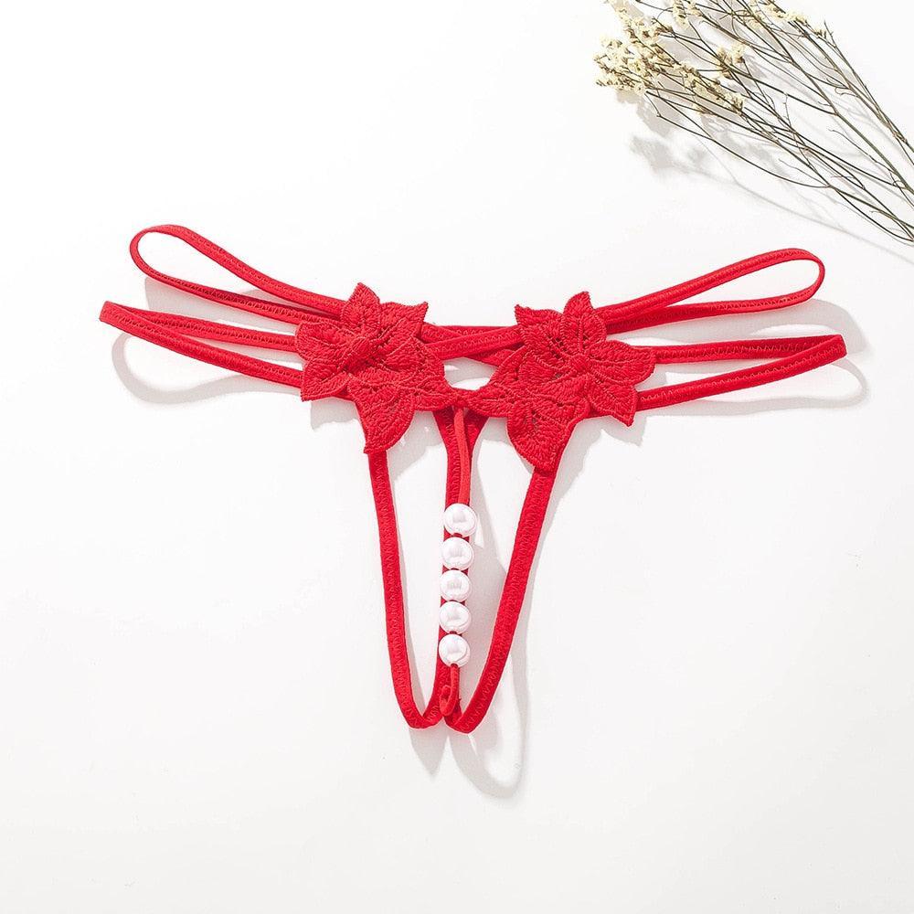 Pearl String Massage Thread Panties - LUSTLOVER