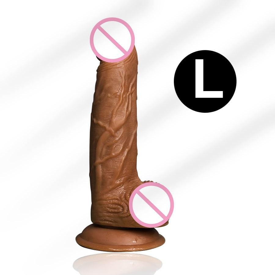 Realistic Huge Suction Cup Dildo - LUSTLOVER