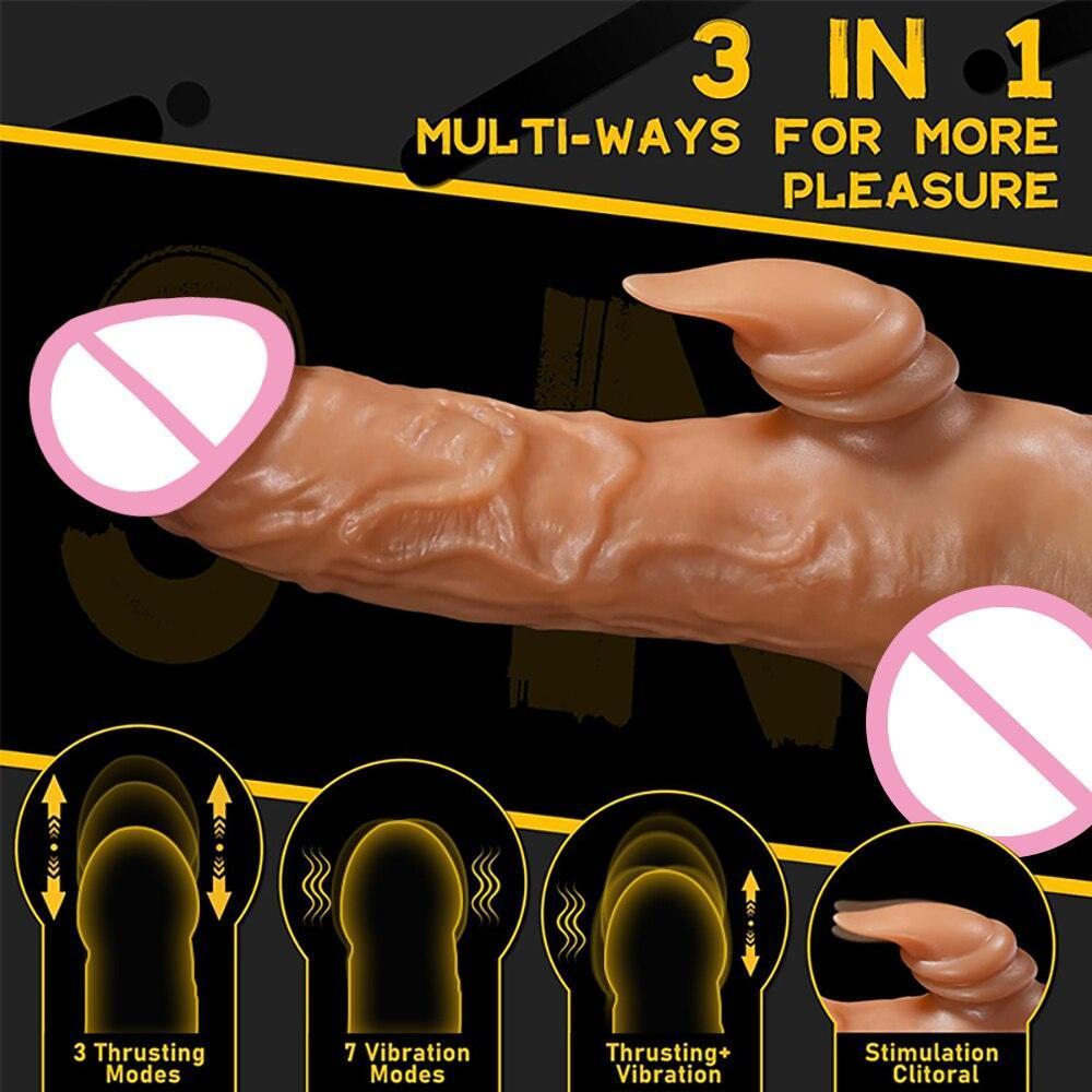 Realistic Thrusting Dildo - LUSTLOVER