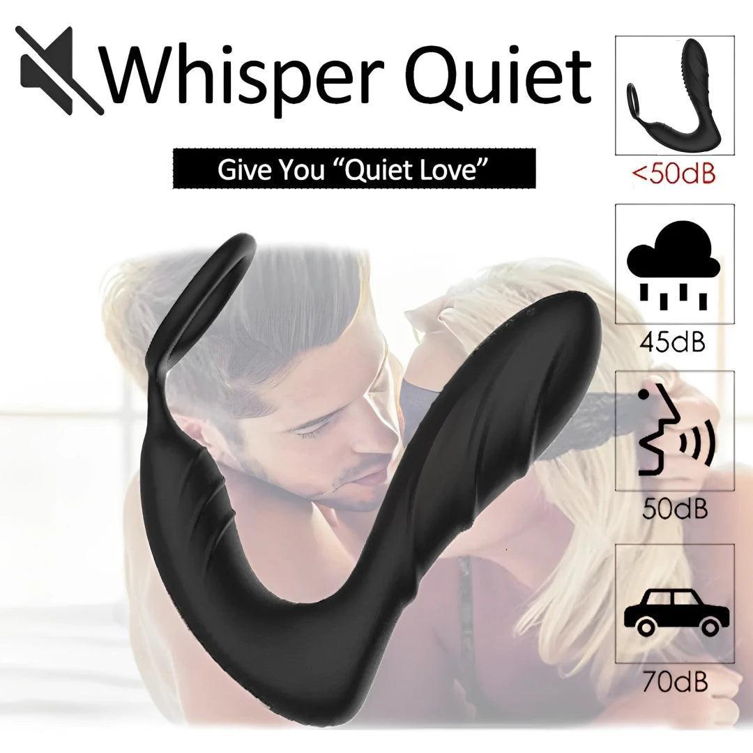 Remote Control 10 Vibrating Modes Cock Ring Prostate Massager - LUSTLOVER