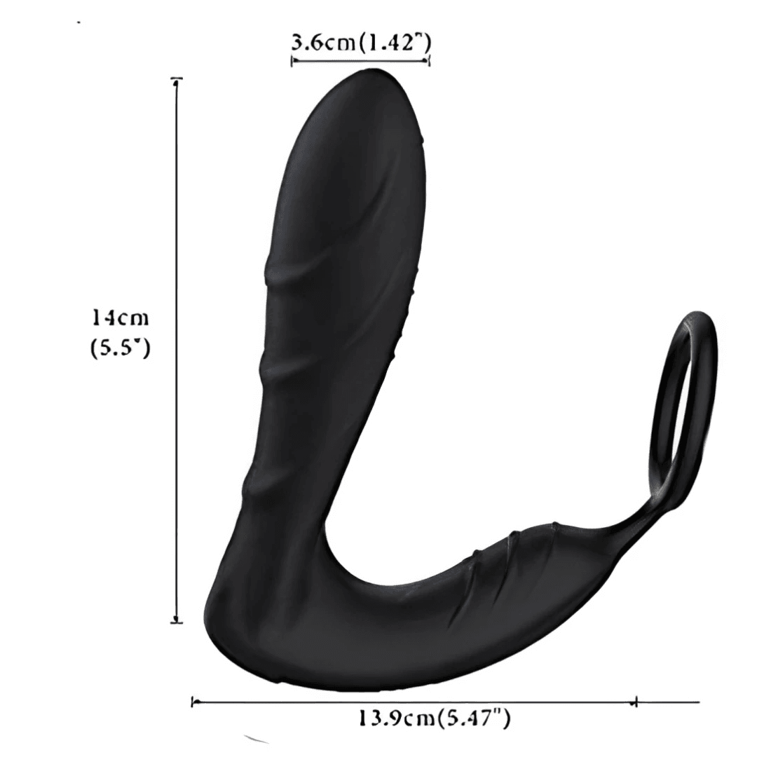 Remote Control 10 Vibrating Modes Cock Ring Prostate Massager - LUSTLOVER