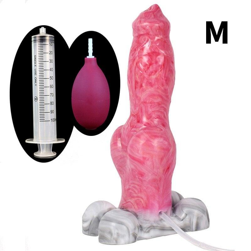 Remote Control Ejaculating Dildo Vibrator - LUSTLOVER