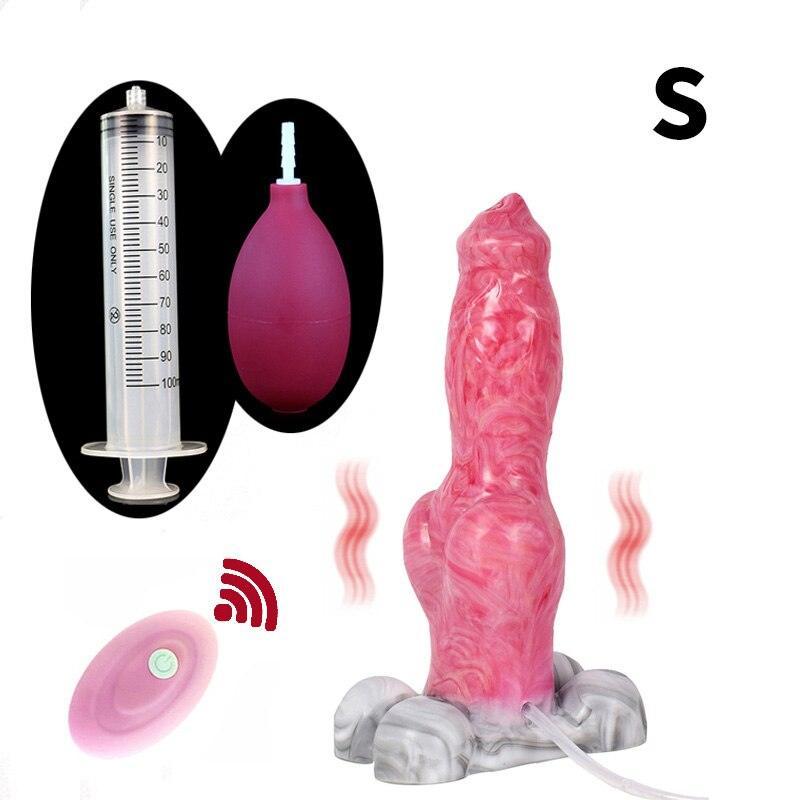 Remote Control Ejaculating Dildo Vibrator - LUSTLOVER