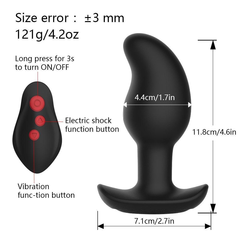 Remote Control Electric Shock Prostate Massager - LUSTLOVER