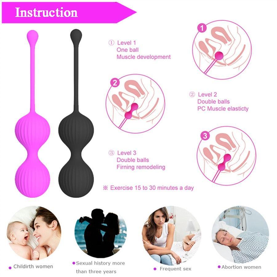 Safe Silicone Smart Kegel Ball - LUSTLOVER