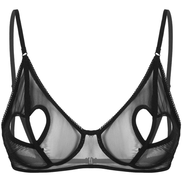 See Through Heart Shape Bra - LUSTLOVER